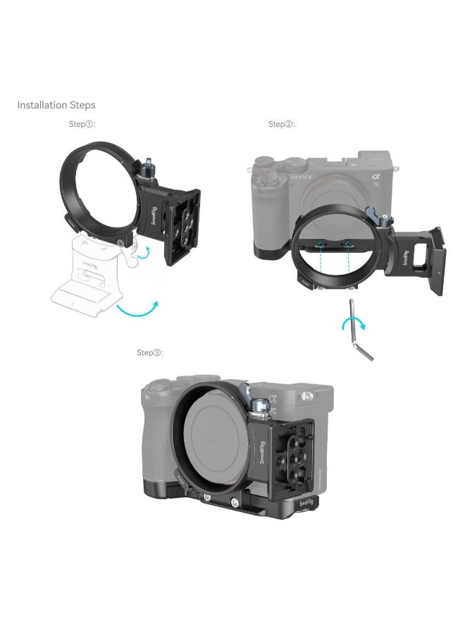 Horizontal-To-Vertical Mount Plate Kit For Sony Alpha 7C II Alpha 7CR 4570