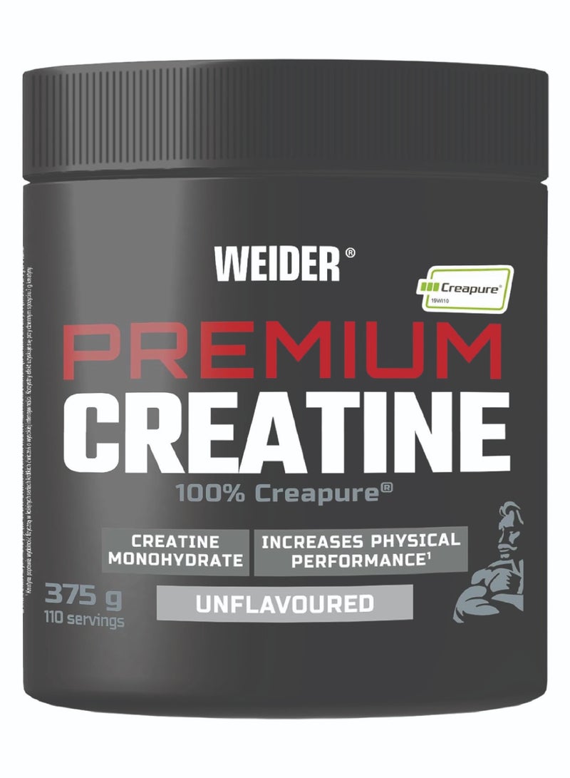 Creatine 375g Unflavour,100% Creatine Creapure Monohydrate (110 Servings)