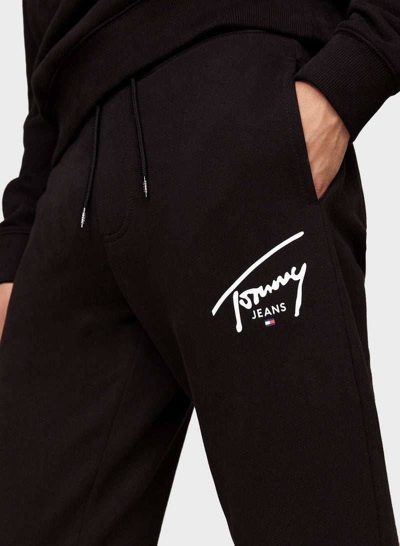 Graphic Slim Fit Sweatpants