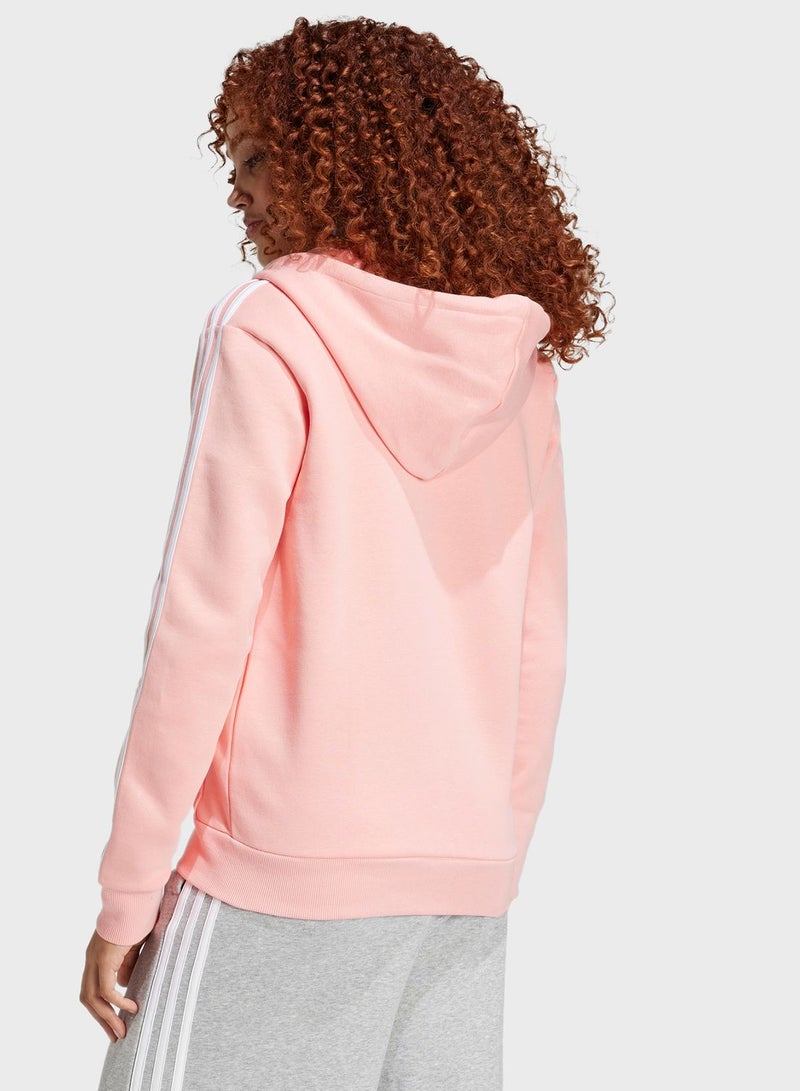 Essentail 3 Stripe Fleece Hoodie