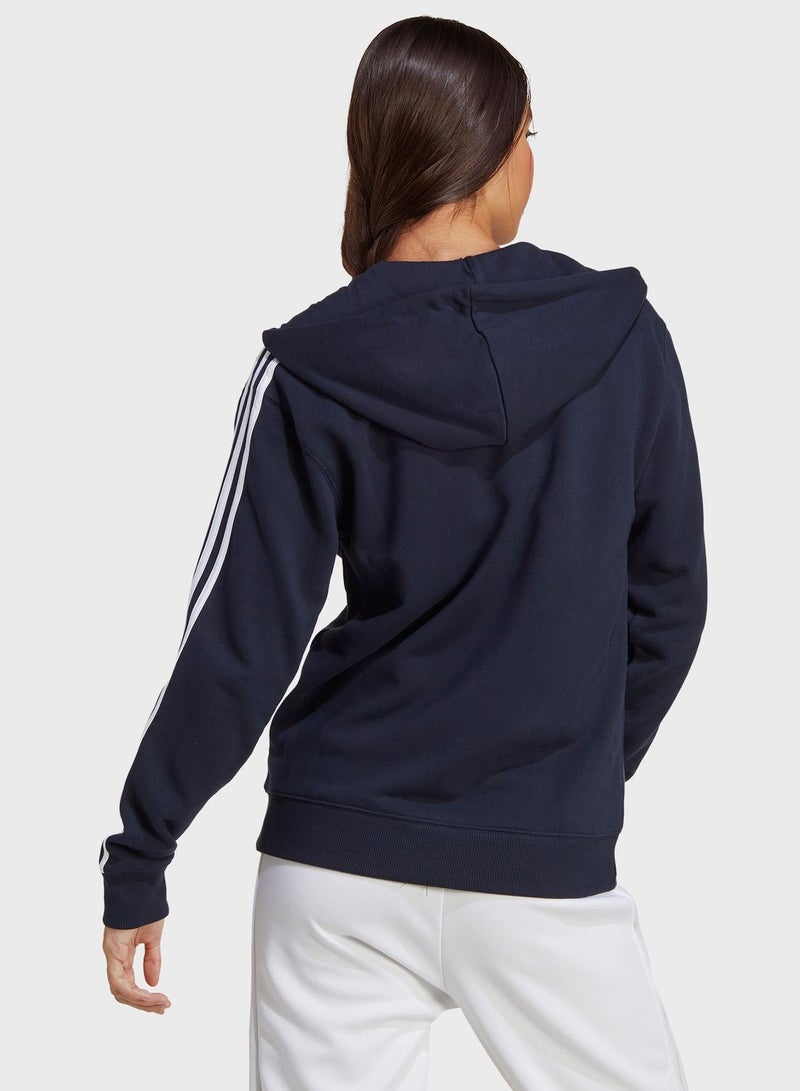 Essentail 3 Stripe French Terry Hoodie