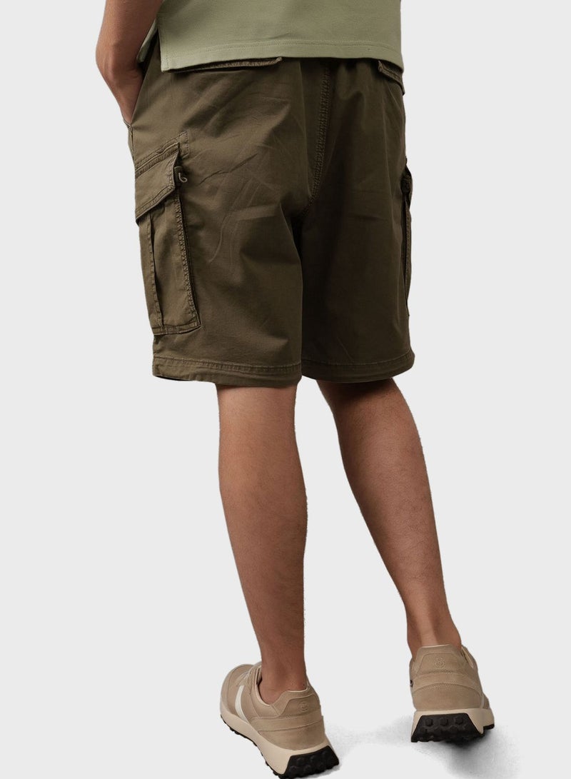 Pocket Detail Drawstring  Shorts