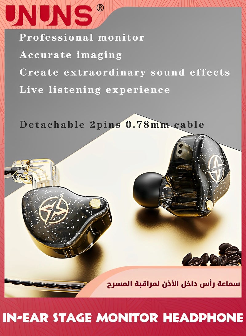 In Ear Headphones,Type C Earbuds Wired Earphone,USB C Headphones,DJ Stage Earbuds,Noise Isolating Headset for Running Gym Workouts,USB Type C Headset With Microphone/3-Button Remote,Black 1.2M