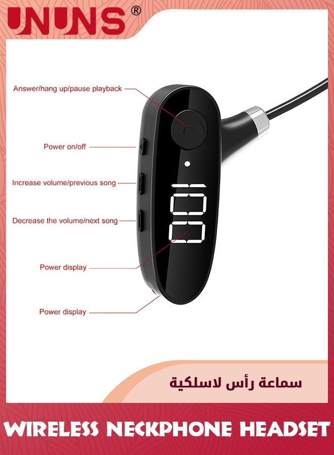 Bone Conduction Headphones,Wireless Air Conduction Earphones Bluetooth 5.3 Headset,HiFi Stereo Sound Open Ear Headphone,Waterproof Sports Headset With Digital Display,For Running Cycling Hiking