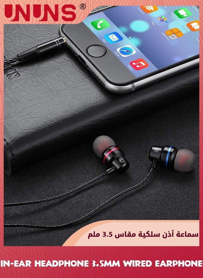 In-ear Headphone,3.5mm Wired Headphones With Type C Adapter,Noise Cancelling Earphones With Microphone,Stereo Sound Headset For MacBook iPhone iPod iPad Samsung Galaxy Android Tablet MP3