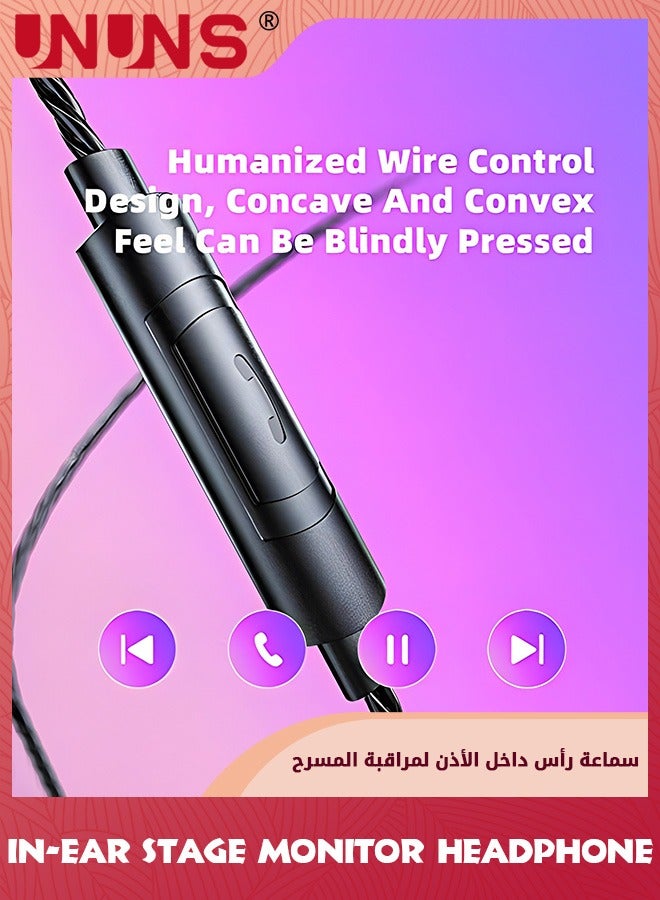 In Ear Headphones,Type C Earbuds Wired Earphone,USB C Headphones,DJ Stage Earbuds,Noise Isolating Headset for Running Gym Workouts,USB Type C Headset With Microphone/3-Button Remote,Purple 1.2M
