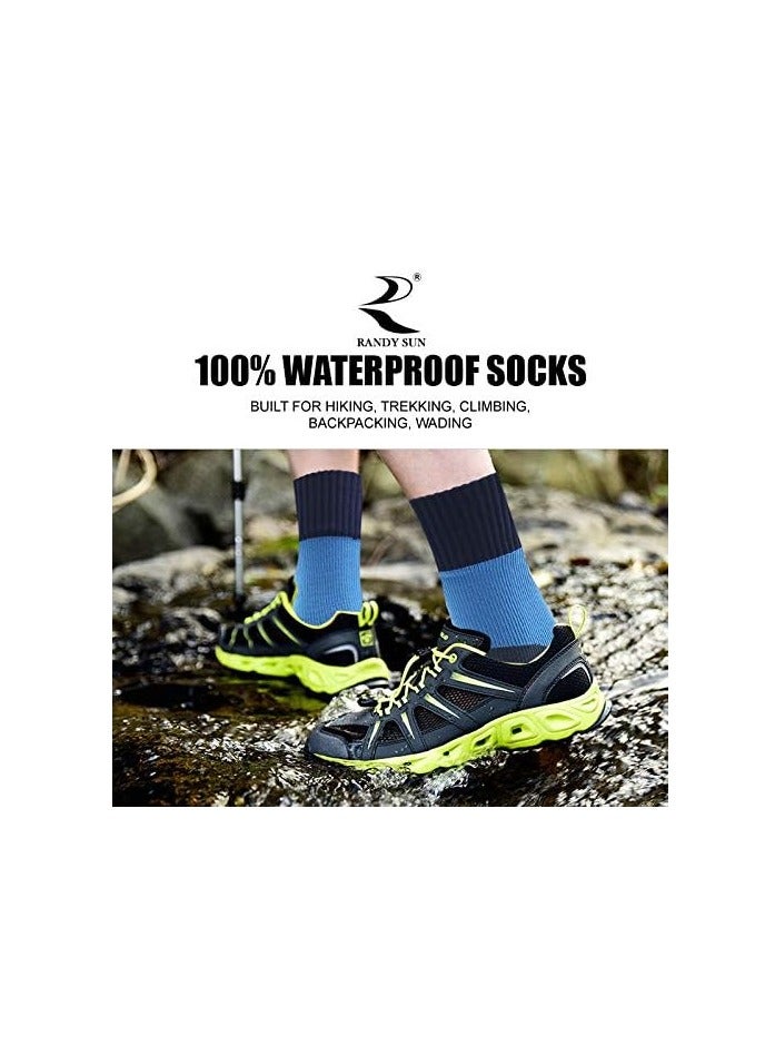 Waterproof Socks, Slim Waterproof Socks, Unisex Hiking Wading Trail Running Kayaking Crew Socks, Thin Moisture Wicking Waterproof Socks for Men, Women, Golf, Cycling, Trekking, Outdoor Skiing Hiking