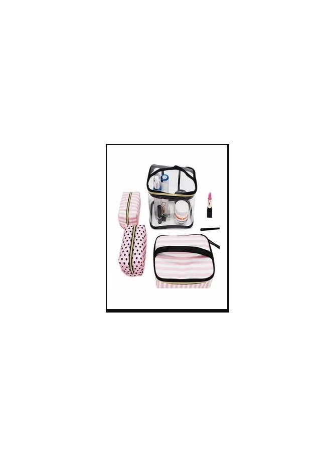 4 in 1 Travel Makeup Case, Professional Cosmetic Bag Portable Makeup Bag