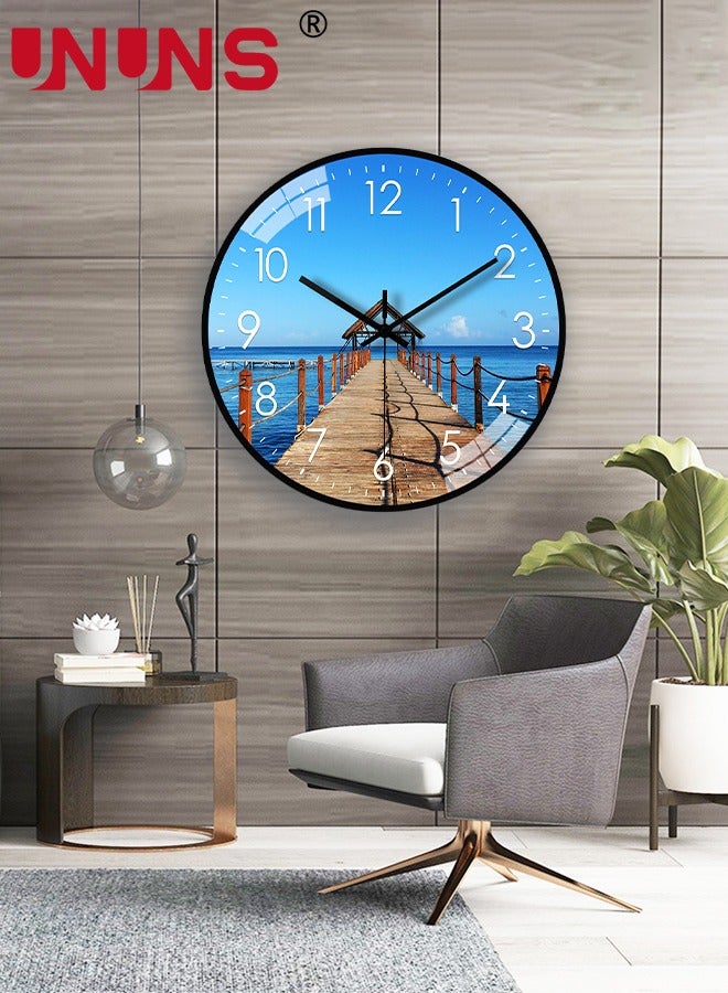 Wall Clocks,12 Inch/30cm Silent Non Ticking Modern Wall Clock For Living Room Bedroom Kitchen Office Classroom Decor,Battery Operated