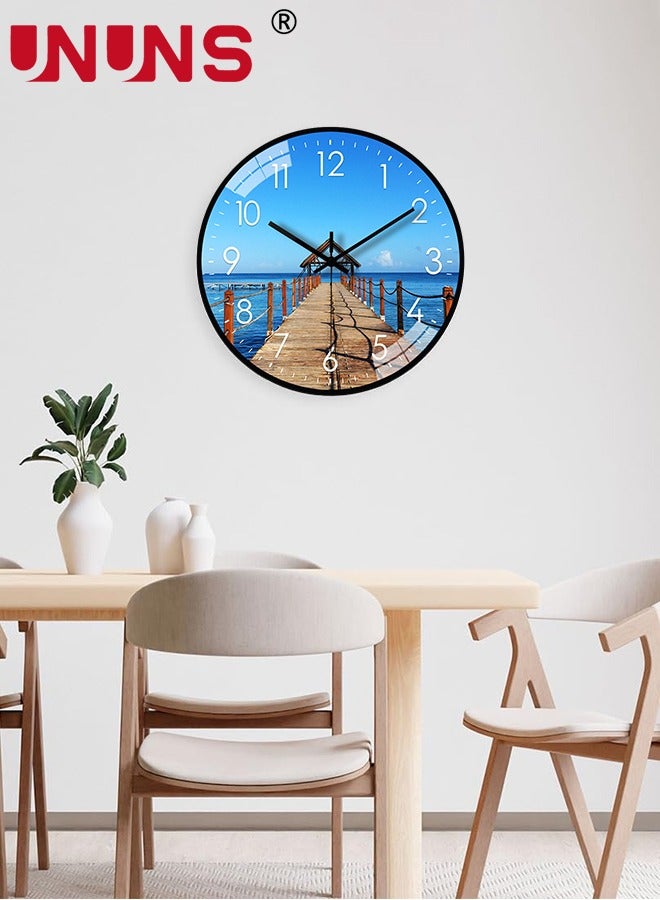 Wall Clocks,12 Inch/30cm Silent Non Ticking Modern Wall Clock For Living Room Bedroom Kitchen Office Classroom Decor,Battery Operated