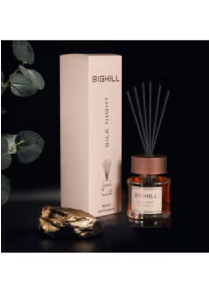 Reed Diffuser Air Freshener Sticks With Liquid Silk Night Fragrance 120ml