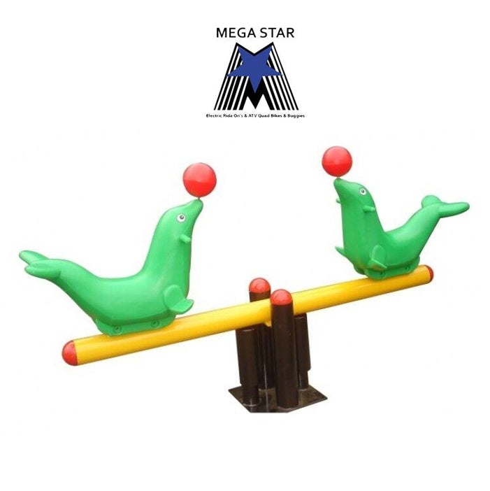 Megastar  see saw Seal Rocker Metal- 2 seats 244*43*130cm