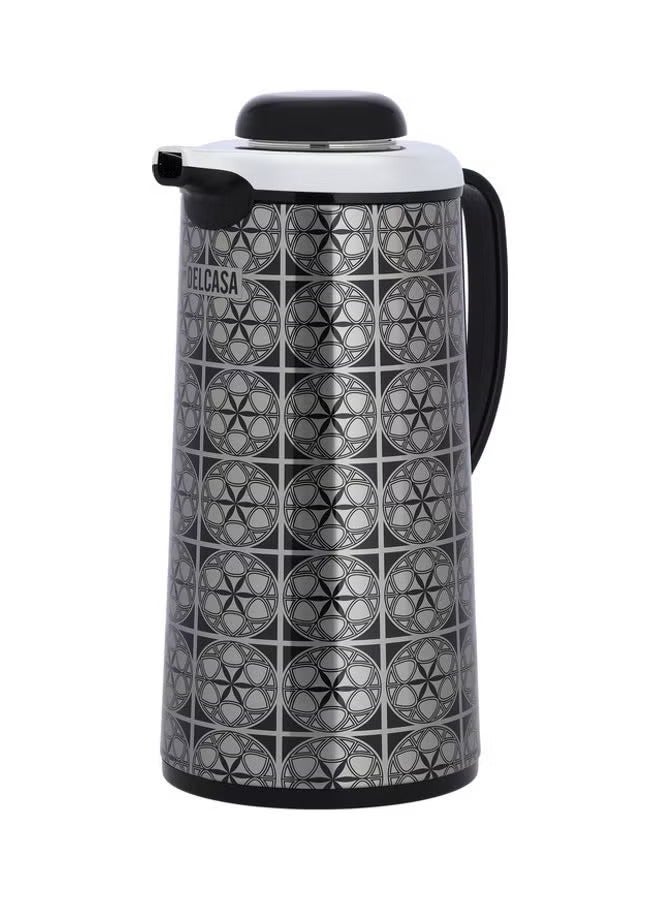 Stainless Steel Vaccum Flask Black/Grey 14.5x14.5x32.5cm