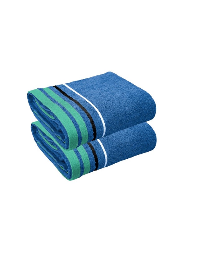 2 Piece Bath Towel 450 GSM 100% Cotton Terry 90x165 cm -Soft Feel Super Absorbent Quick Dry