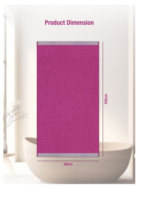 2 Piece Oversized Velour Luxury Beach Towel -Fluffy Velour Cotton 90 x 165 Cm-  450 GSM 100 % Cotton