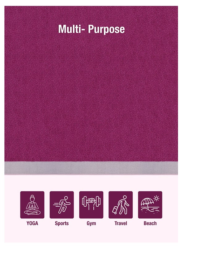 2 Piece Oversized Velour Luxury Beach Towel -Fluffy Velour Cotton 90 x 165 Cm-  450 GSM 100 % Cotton
