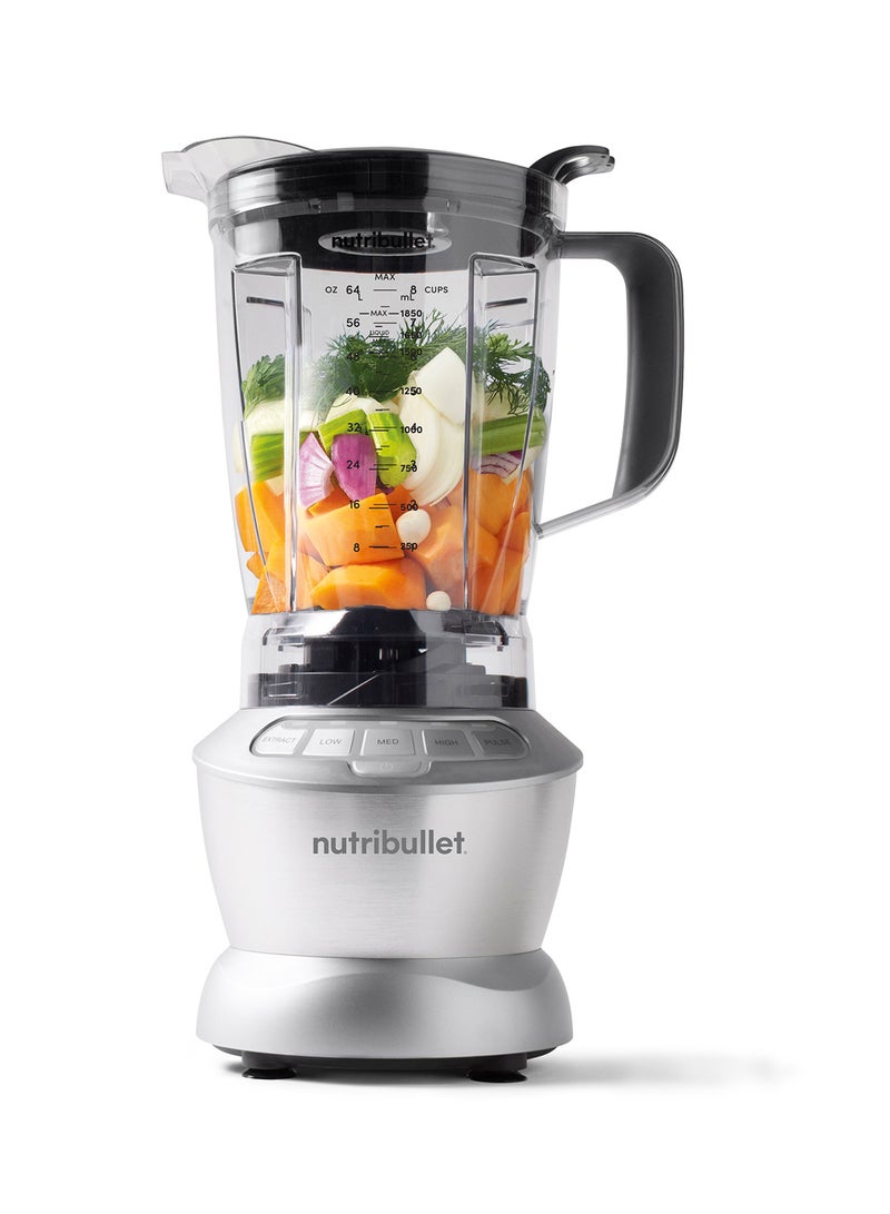 9-Piece Full Size Multi-Function Blender + Combo Set 1.8 L 1200 W NBC-12A & Item Code- NBC-1110A Silver/Black/Clear