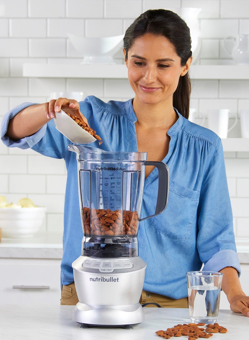 9-Piece Full Size Multi-Function Blender + Combo Set 1.8 L 1200 W NBC-12A & Item Code- NBC-1110A Silver/Black/Clear