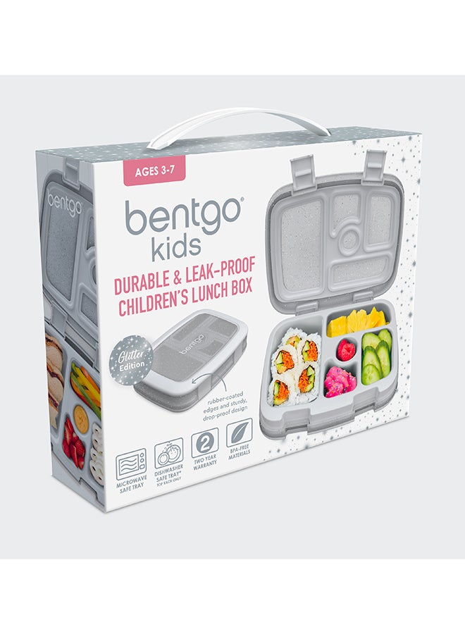 Kids Glitter Lunchbox - Silver