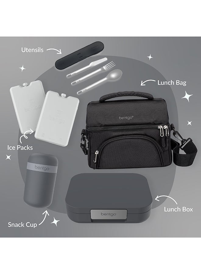 Modern Adult Lunchbox 850 Ml - Dark Grey