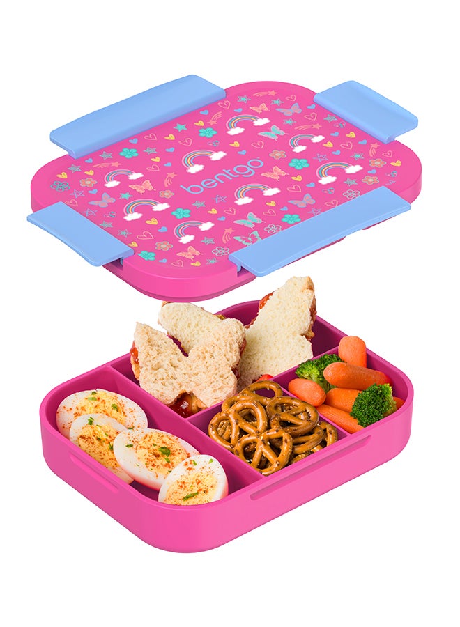 Kids Prints Slim Lunchbox - Rainbow And Butterflies