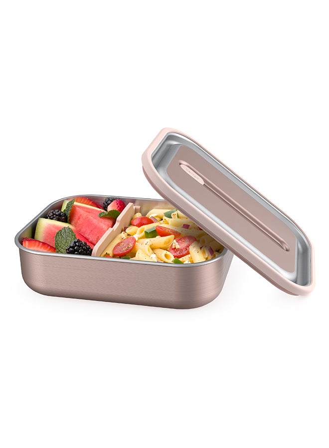 Stainless Steel Leak Proof Lunch Box - Rose Gold