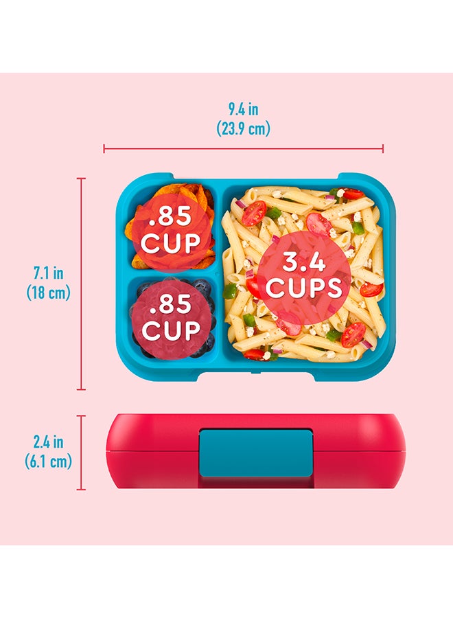 Pop Lunchbox - Flame Red/Turqooise