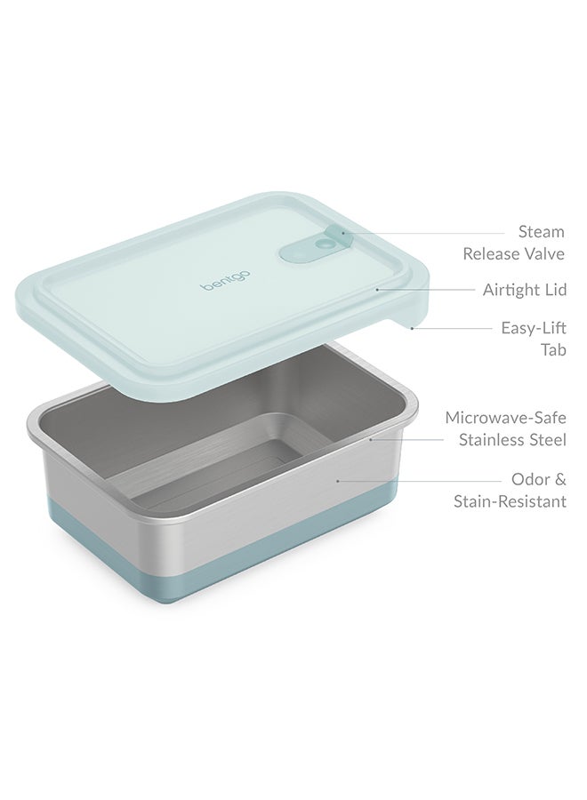 Microsteel Lunchbox 2000Ml/68Oz - Roseaqua