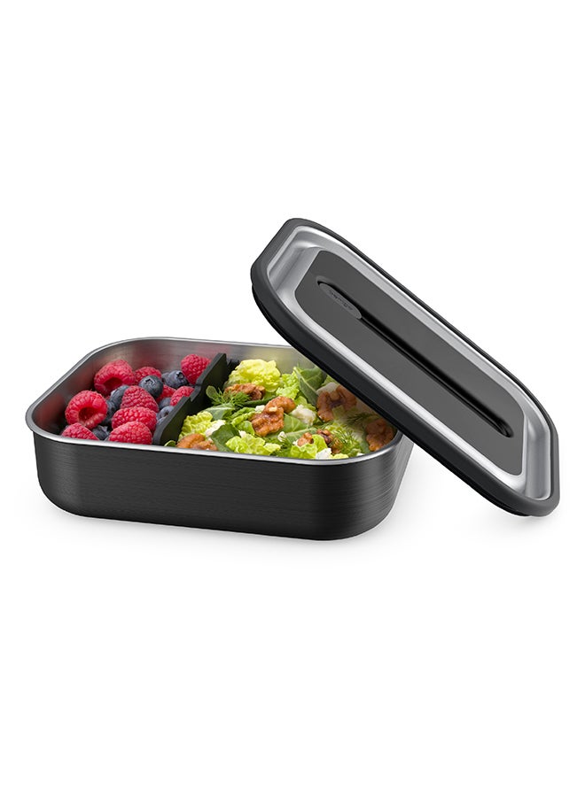 Stainless Steel Leak Proof Lunch Box - Carbon Black