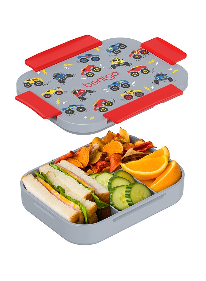 Kids Prints Slim Lunchbox - Trucks