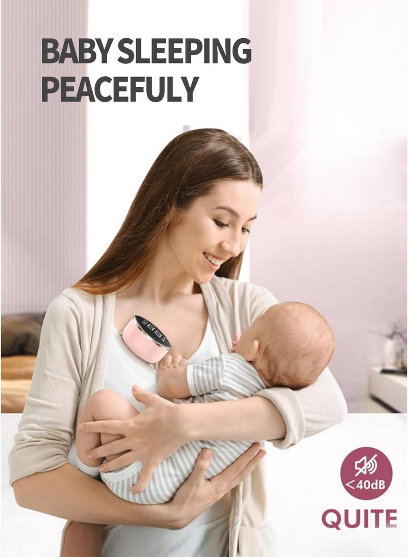 Wearable Electric Breast Pump, Portable Anti-Reflux Breast Pump, 3 Modes and 9 Levels Touch Screen LED Display, USB Rechargeable, Ultra Quiet and Painless, Memory Function, Massageable