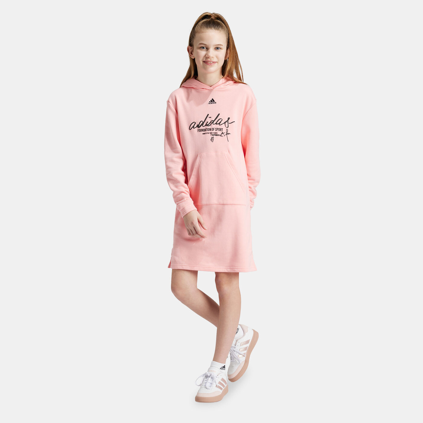 Kids' Brand Love Hooded Dress