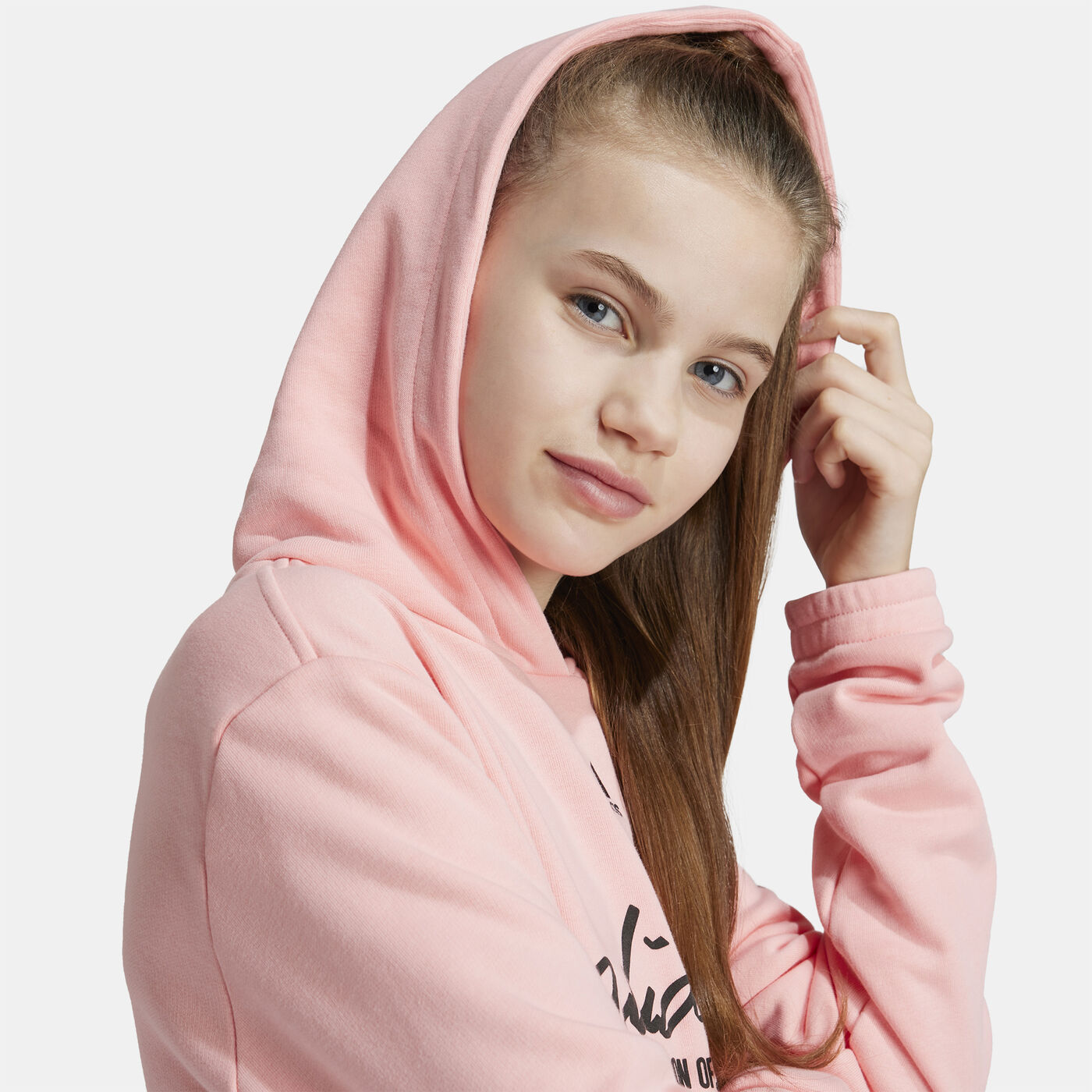 Kids' Brand Love Hooded Dress