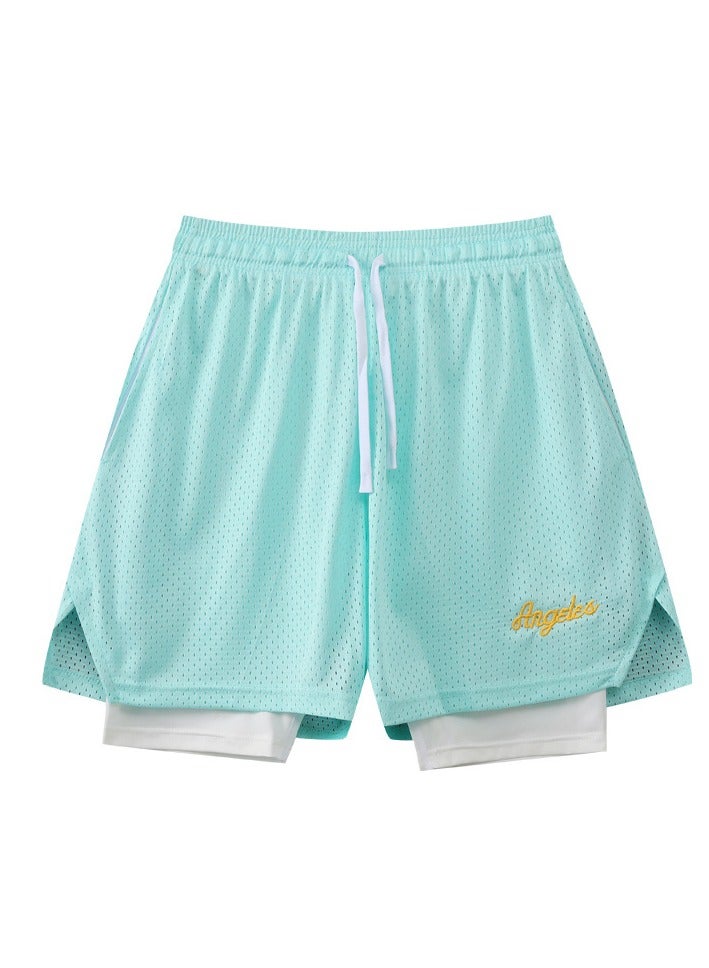 New Three Point Sports Vacation Two piece Basketball Shorts