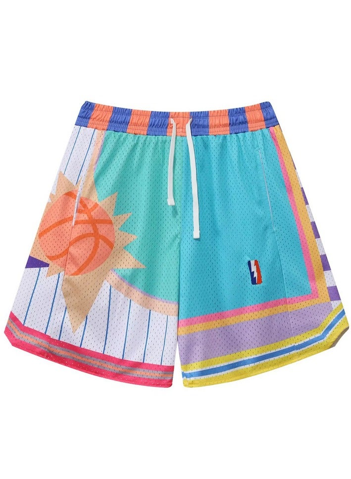 New Quarter Double Layered Mesh Sports Basketball Shorts