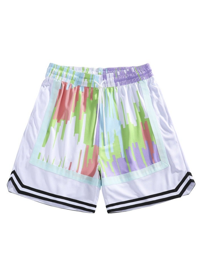 New Printed Casual Sports Three Quarter Shorts