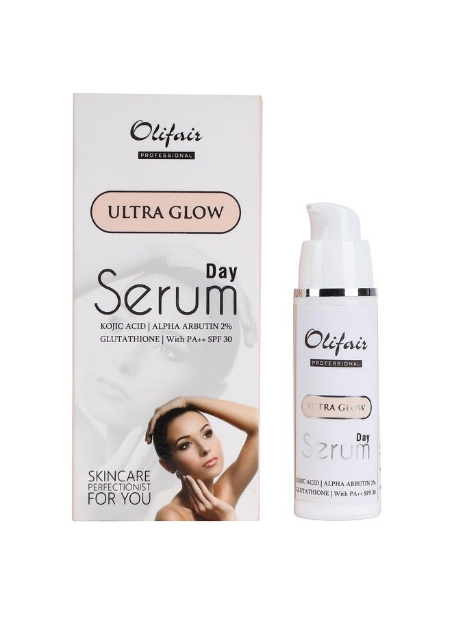 Olifar Ultra Glow Day Serum With Kojic Acid Alpha Arbutin And Glutathione And Pa++ Spf30 (30 Ml)