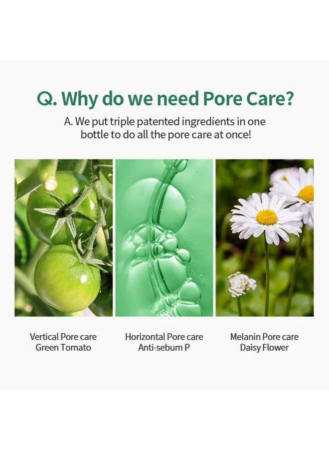 Green Tomato Pore Lifting Ampoule + | Instant Pore Minimizing & Tightening Facial Serum For Enlarged And Saggy Pores | Korean Skincare | 1.01 Fl Oz