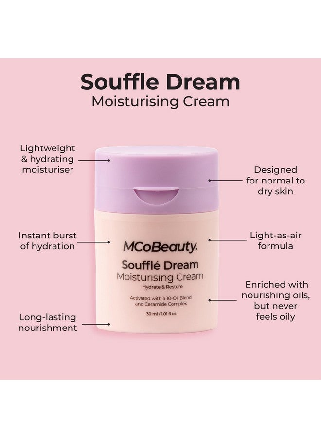 Souffle Dream Moisturizing Cream Nourishing Hydration For Supple Skin Vegan Cruelty Free Cosmetics