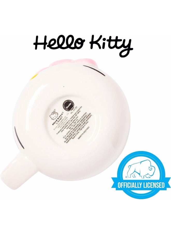 Hello Kitty Pink Bow Ceramic 3D Sculpted Mug, 20 Ounces