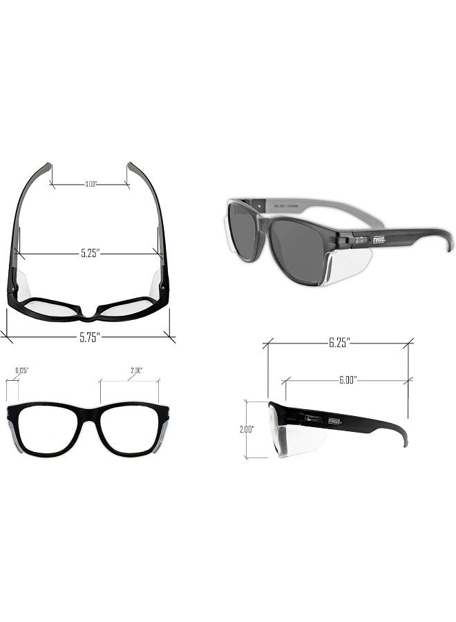 Magid Y50Bkafa Iconic Y50 Design Series Safety Glasses With Side Shields | Ansi Z87+ Performance, Scratch And Fog Resistant 2 Pair