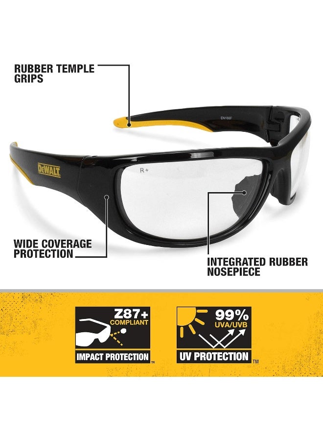 Dominator Safety Glasses, Clear, Dpg94-1D