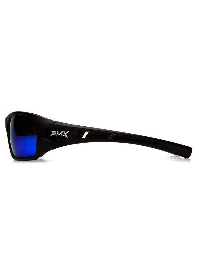 Pyramex Velar Safety Glasses, Black Frame/Ice Blue Mirror Lens