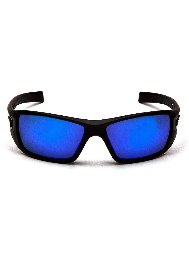 Pyramex Velar Safety Glasses, Black Frame/Ice Blue Mirror Lens