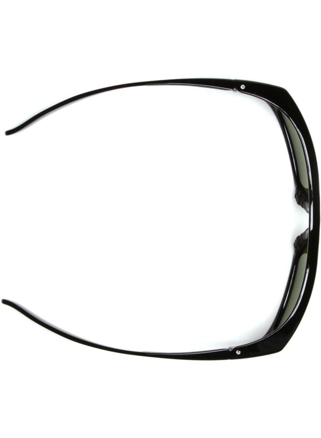 Pyramex Sb7910D20 Pyramex Clear Safety Reader Glasses, Scratch-Resistant, Black Frame