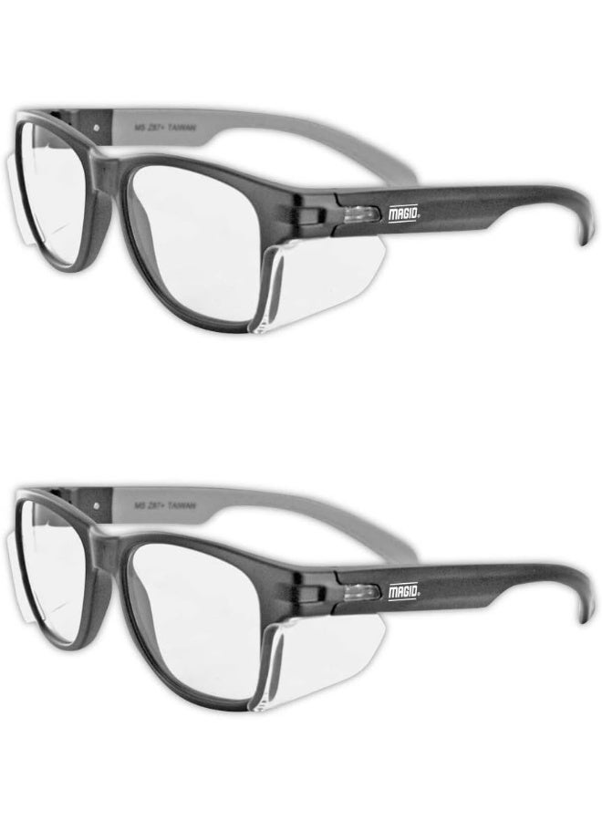 Magid Y50 Iconic Safety Glasses | Ansi Z87, Uv Protection, And Premium Anti-Fog Coating 2 Pair