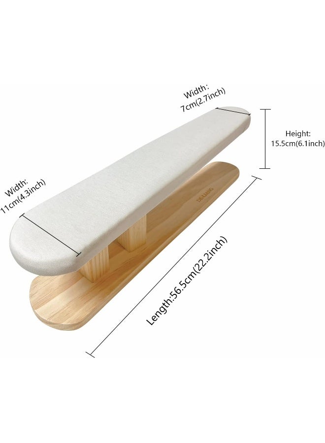 De-Liang  Padded Chest And Sleeve Tailor Ironing Board Long With Wooden Base For Household Tools, Tailor Dress Forms, Travel Use