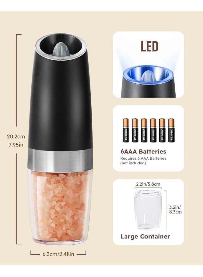 Sangcon  Gravity Electric Salt And Pepper Grinder Set