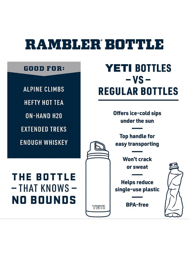 Rambler 26 Oz Bottle, Vacuum Insulated, Stainless Steel With Chug Cap, High Desert Clay