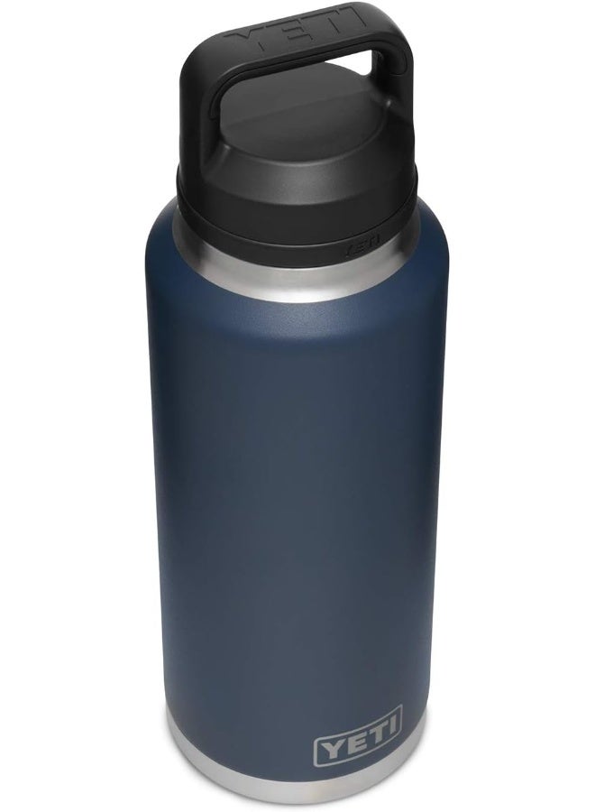 Rambler 46 Oz Bottle, Vacuum Insulated, Stainless Steel With Chug Cap, Navy